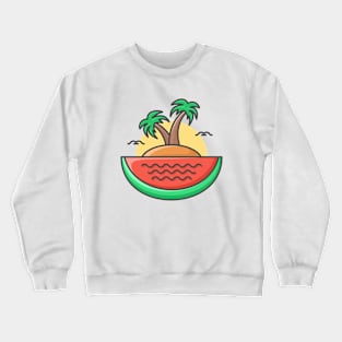 Watermelon Island Crewneck Sweatshirt